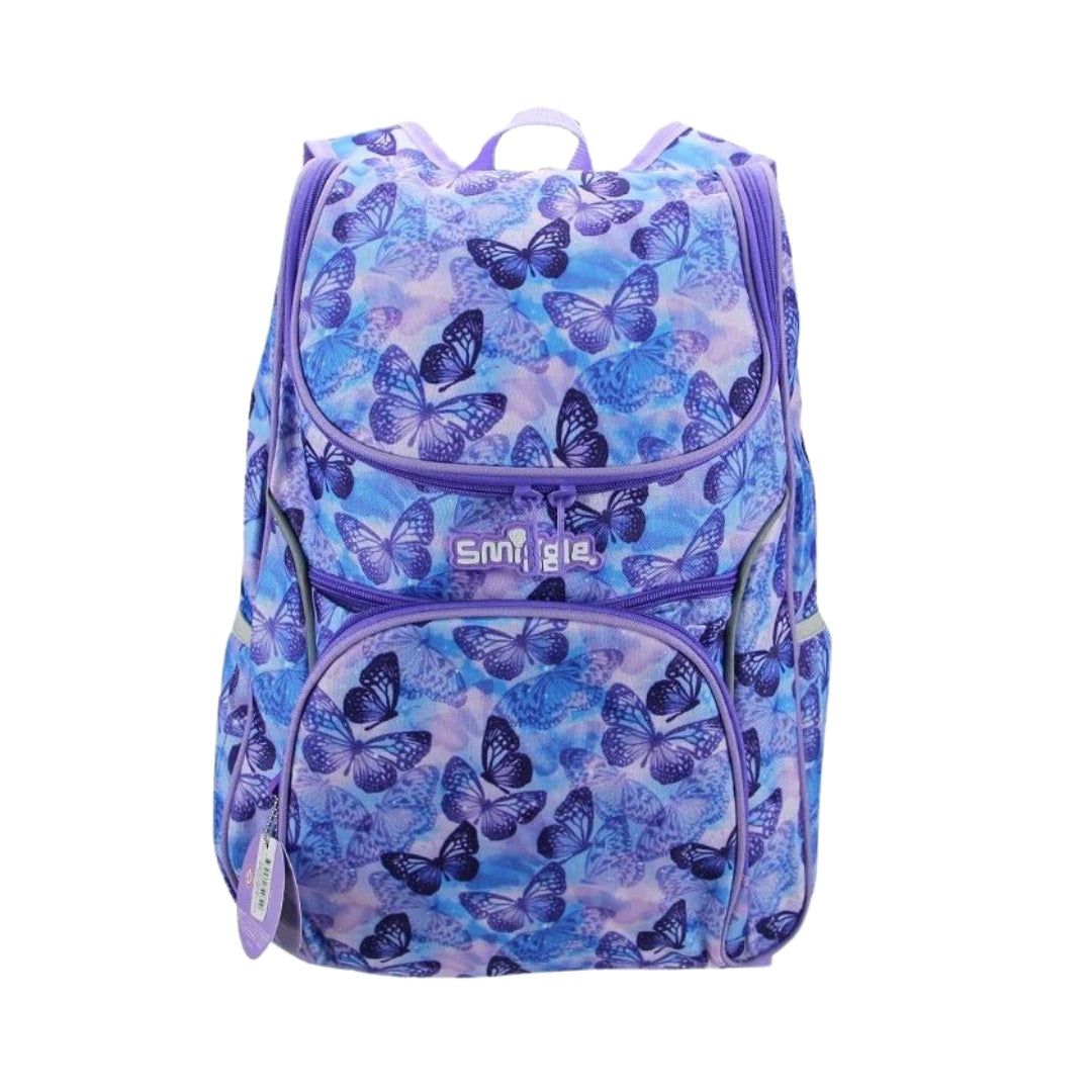 Smiggle Purple Butterflies Backpack