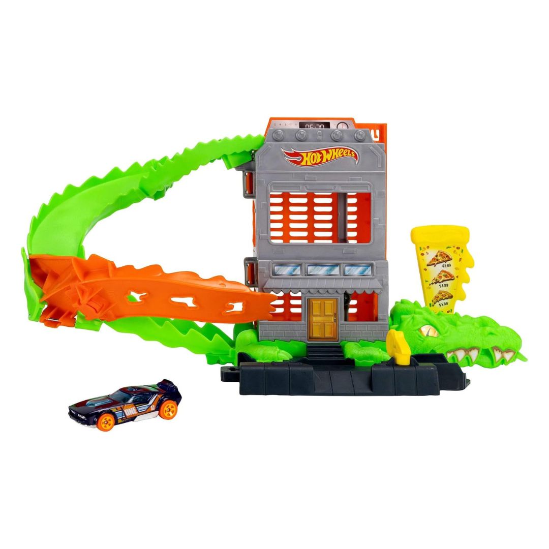 Hot Wheels City Crocodile Attack Playset