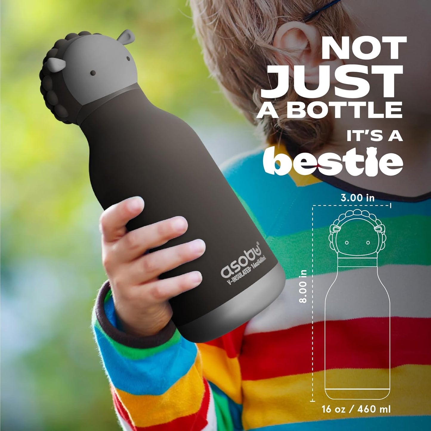 Asobu Water Bottle - Assorted Styles 460ml