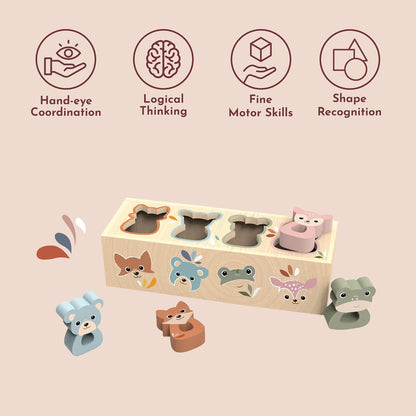 Speedy Monkey Wooden Animal Shape Box