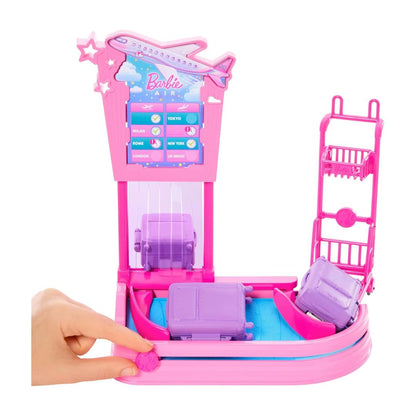 Barbie Travel Doll Baggage Claim Playset