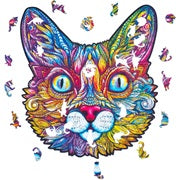 Unidragon Figured Wooden Puzzle Impressive Cat Size Medium