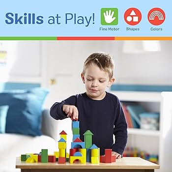 Melissa & Doug Wooden Blocks Set