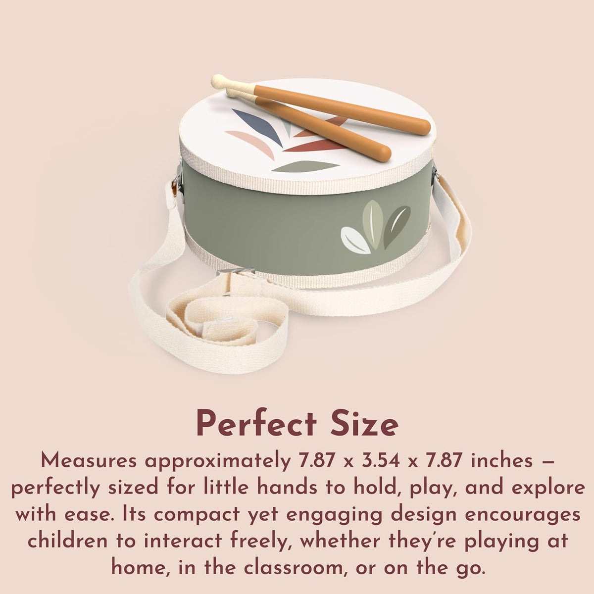 Speedy Monkey Wooden Kids Drum Set