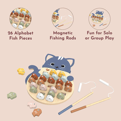 Speedy Monkey Alphabet Fishing Game