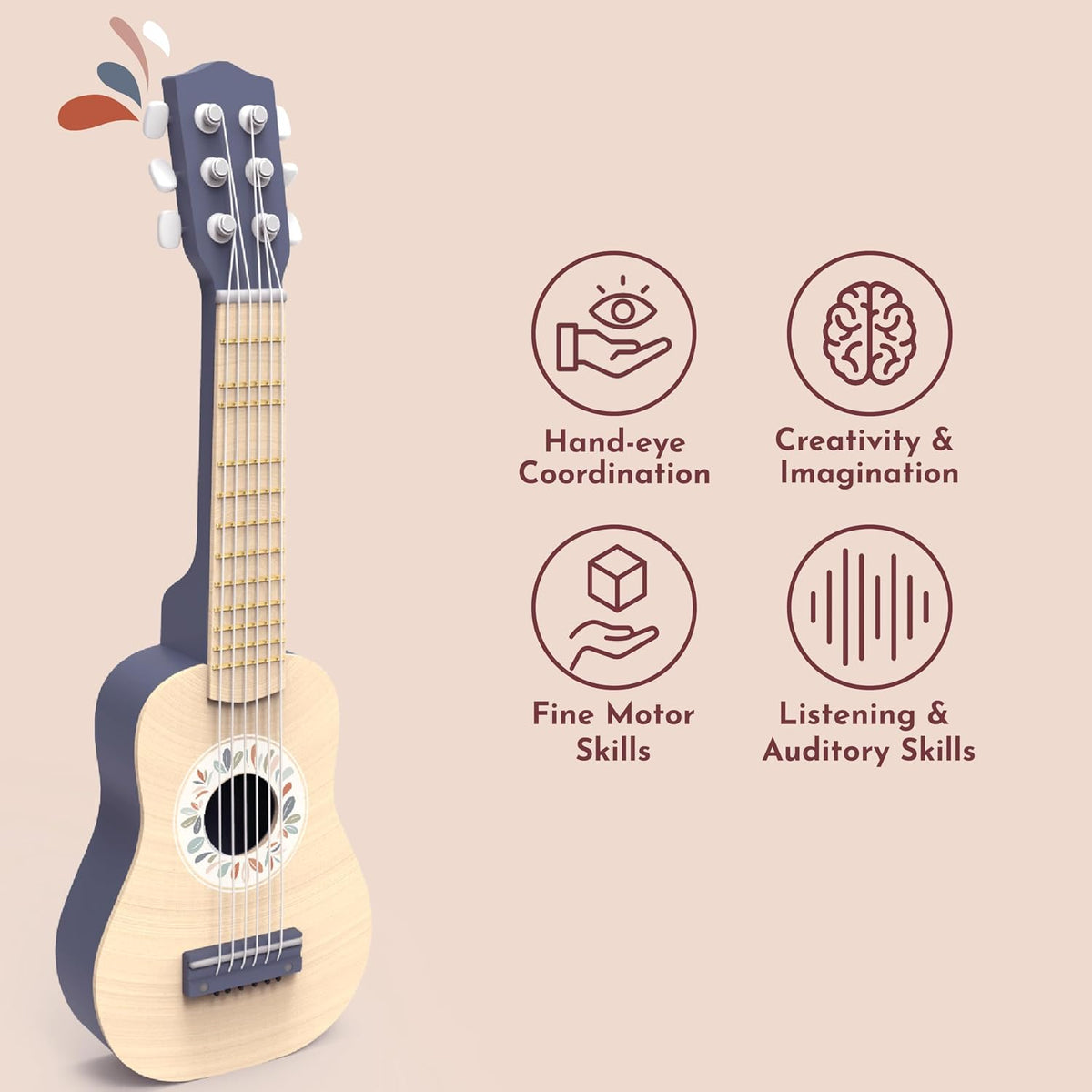 Speedy Monkey Wooden Guitar