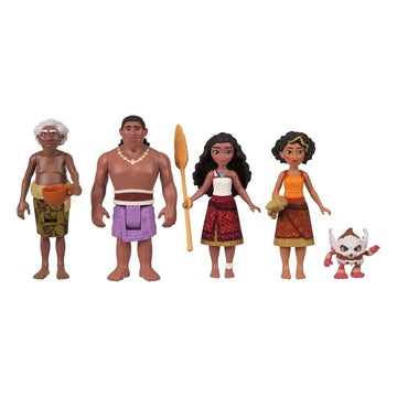 Mattel Disney Moana Small Doll Playset - 5-Pack