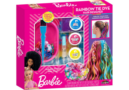 Barbie Hair Designer set in Rainbow Tie Dye