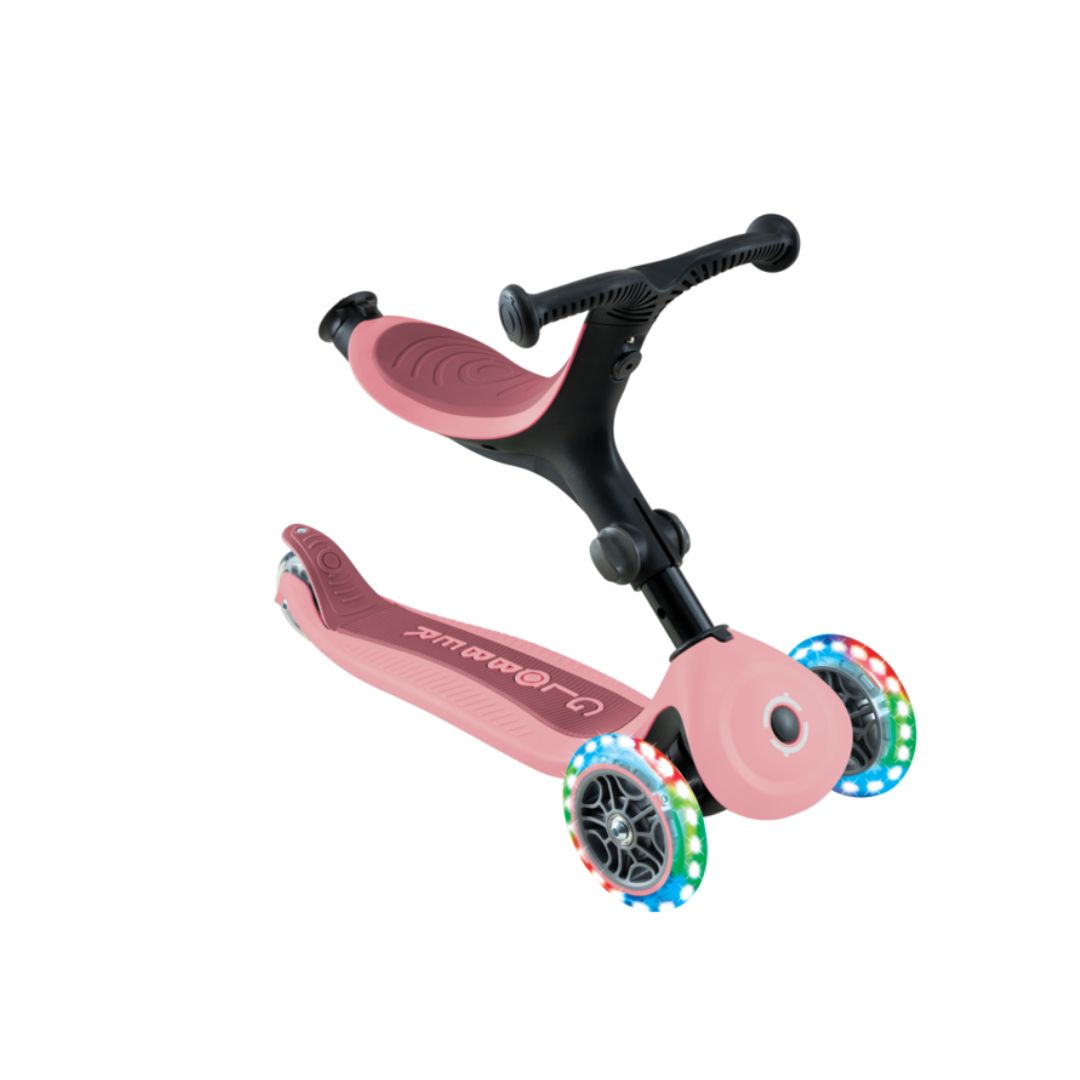Globber Go Up Active Lights 360  3-in-1 Pink Scooter