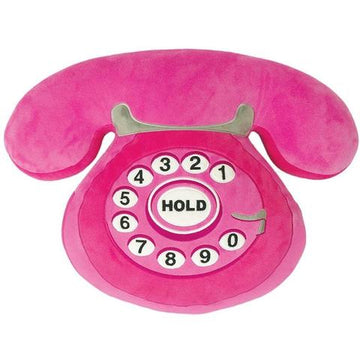 Iscream Telephone Embroidered Pillow