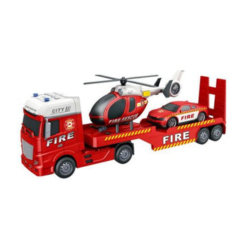 Team City Fire Truck Transporter Set