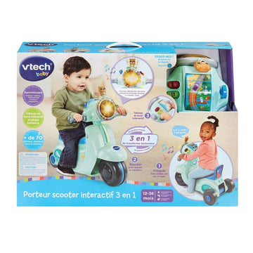 VTech 3 in 1 Interactif Scooter Blue Ride-On