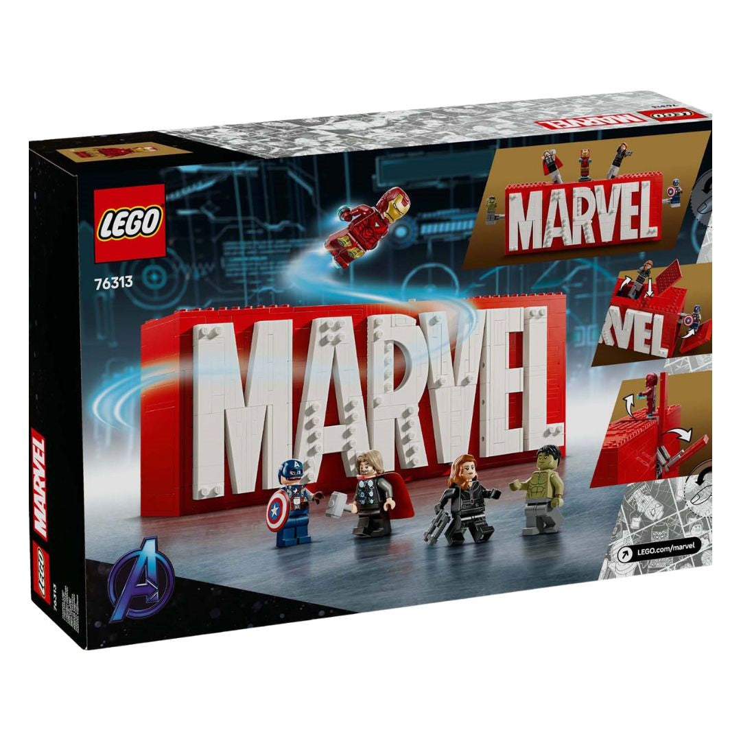 Lego Marvel Logo & Minifigures