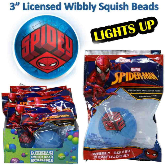 Spiderman Wibbly Squish Beads With Led