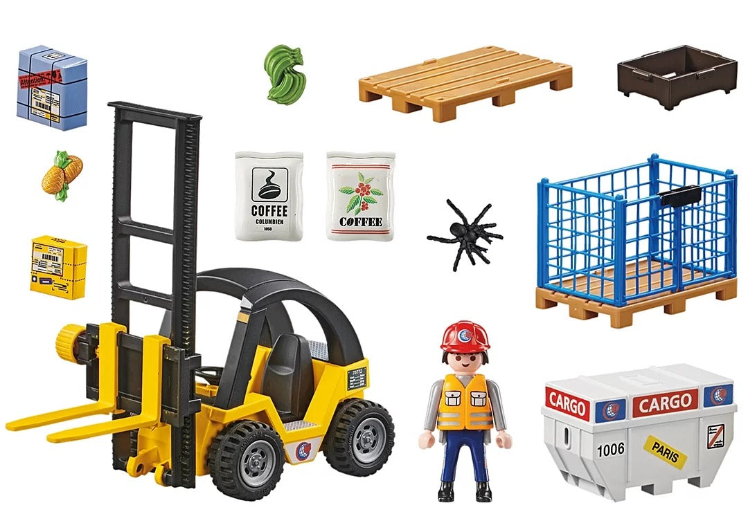 Playmobil Forklift with Cargo