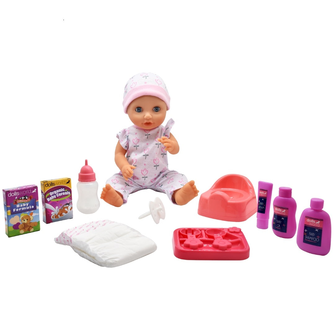 Dolls World Baby Tinkles doll