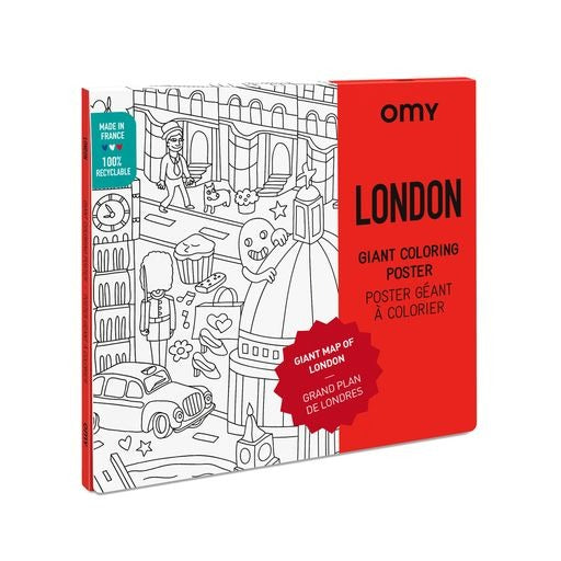 Omy Giant Coloring Poster London