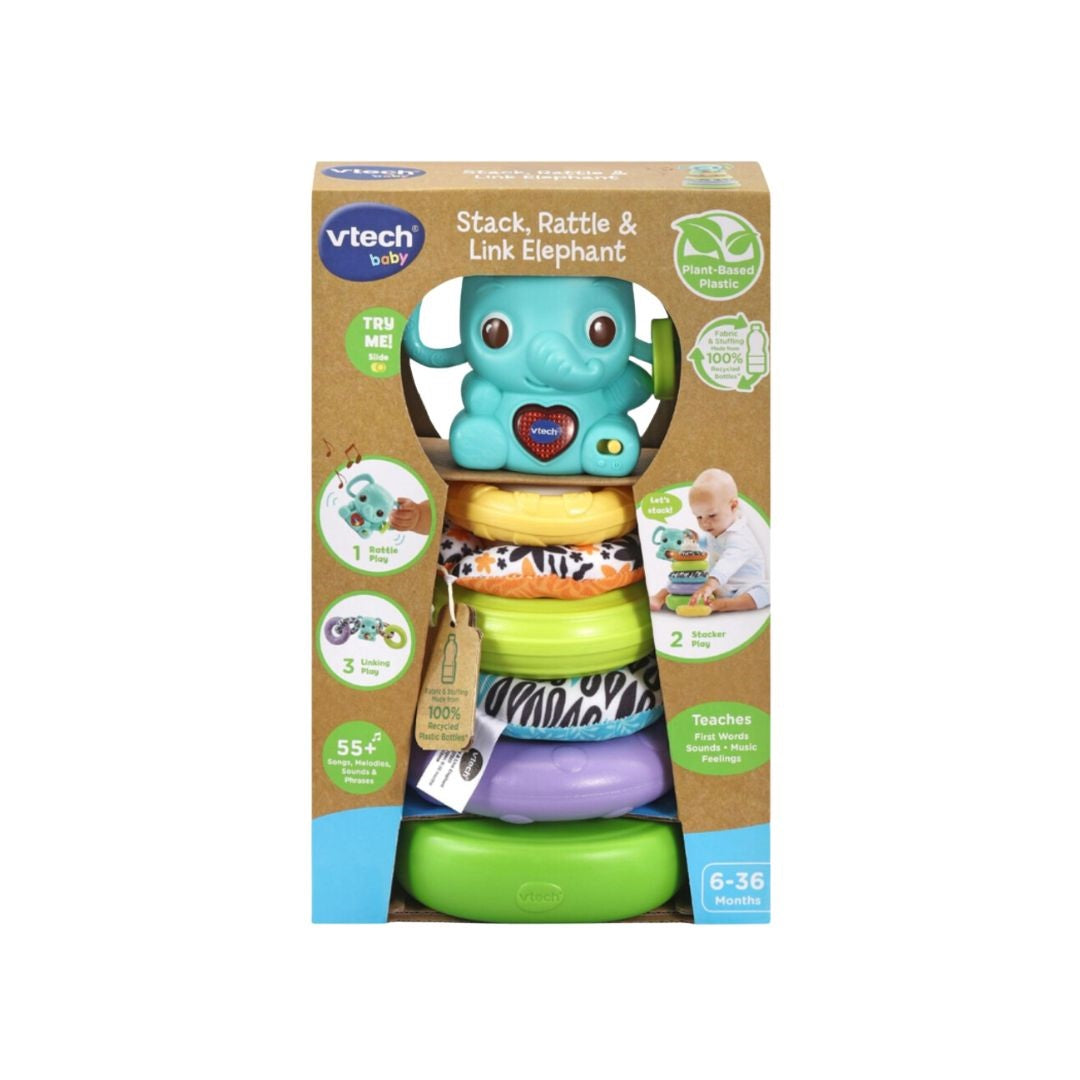 VTech Stack Rattle & Link Elephant – joueclublb