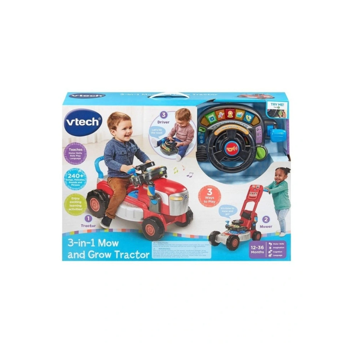 Vtech 3 In 1  Mow And Grow Tractor (English)