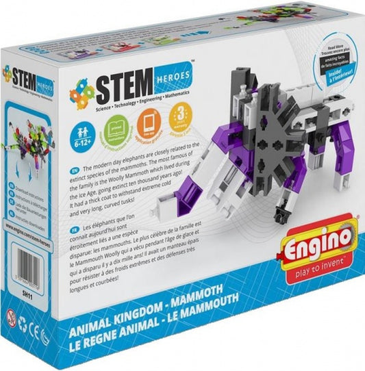 Engino Stem Heroes Animal Kingdom 39 Pcs - Mammoth