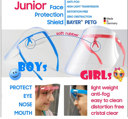 Junior Plastic Face Shields