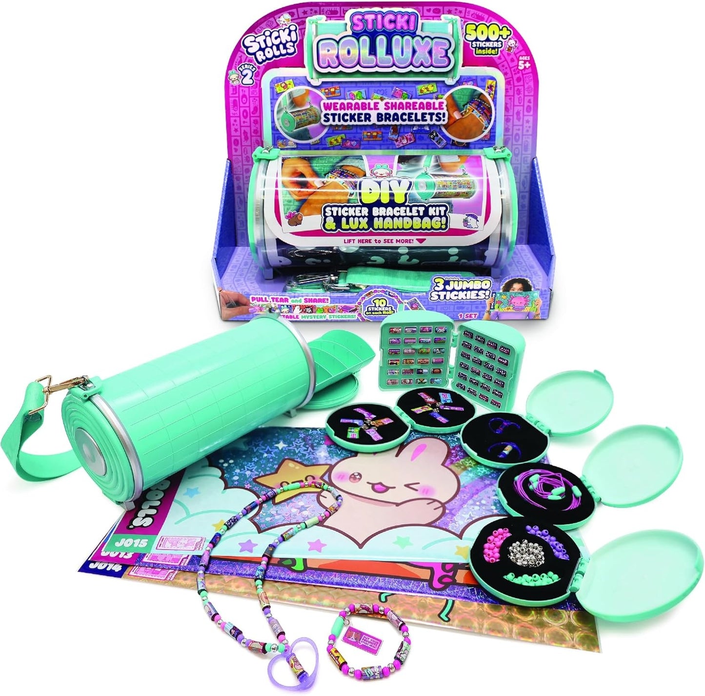 Sticki Rolls Glam Handbag Wearable Sticker &amp; Craft Kit