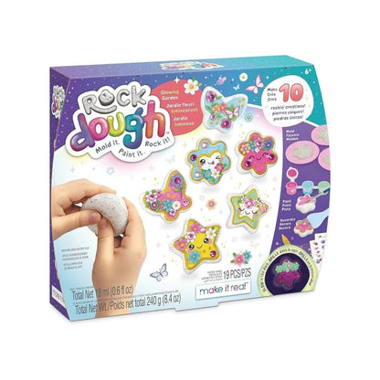 Make It Real Rock Dough Glowing Garden Molding Kit