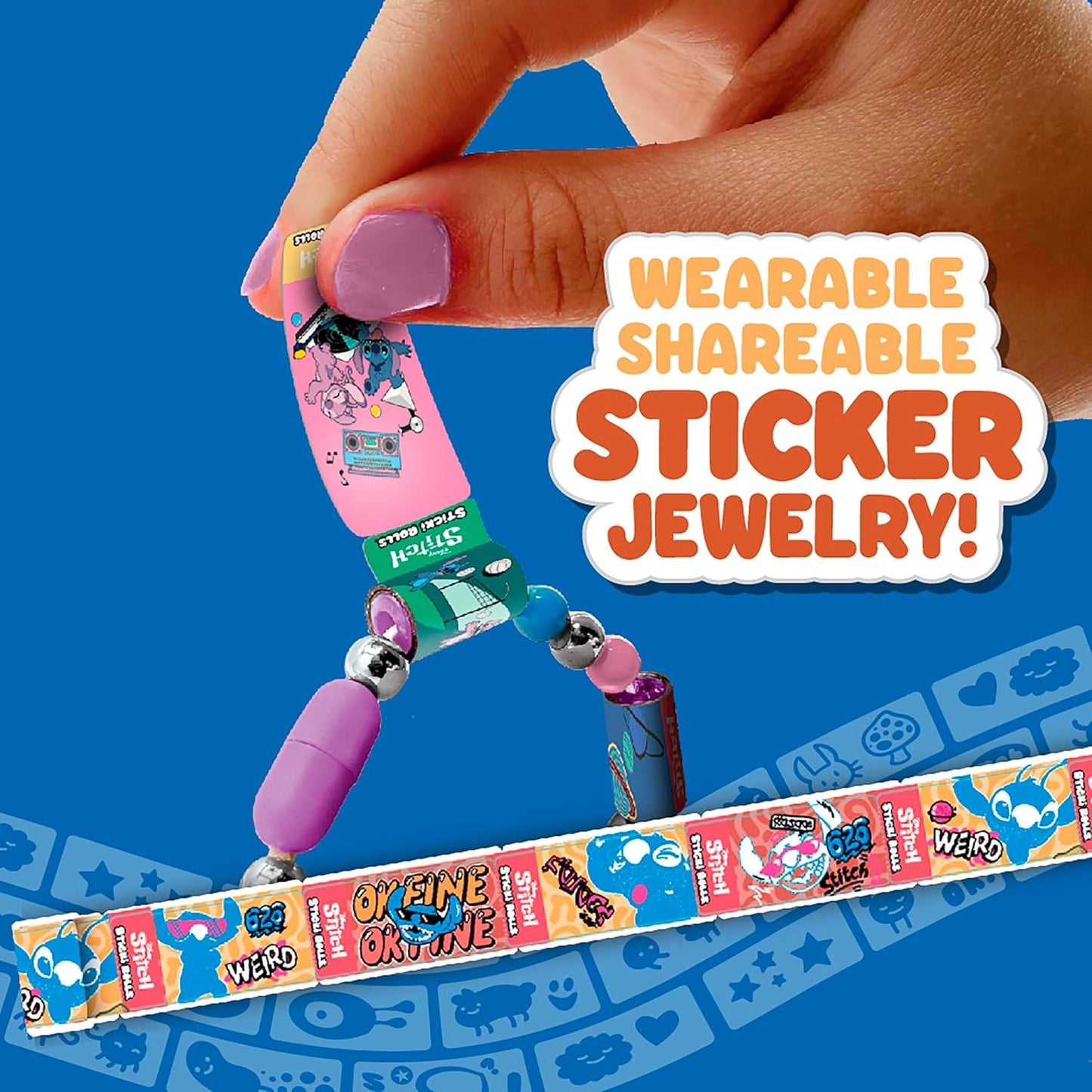 Sticki Rolls Disney Stitch Sticki Band Capsule