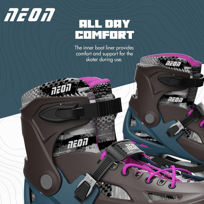 Yvolution Neon Pro Inline Skates in Bronze Pink (35–38)