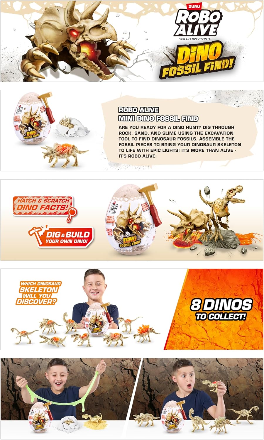 Zuru Dino Fossil Mini Surprise Egg