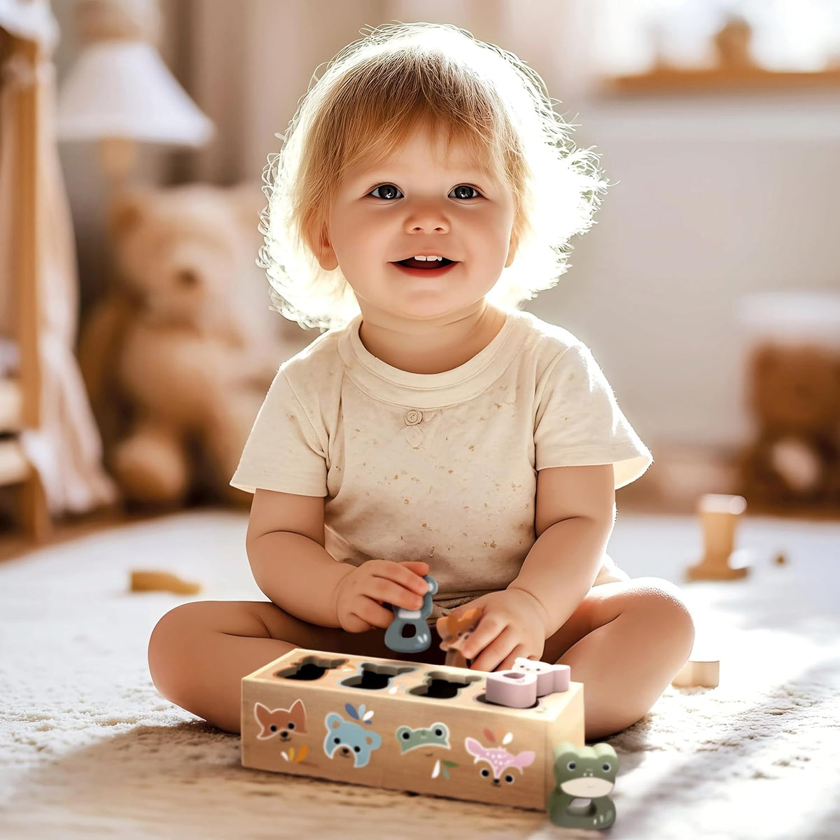 Speedy Monkey Wooden Animal Shape Box