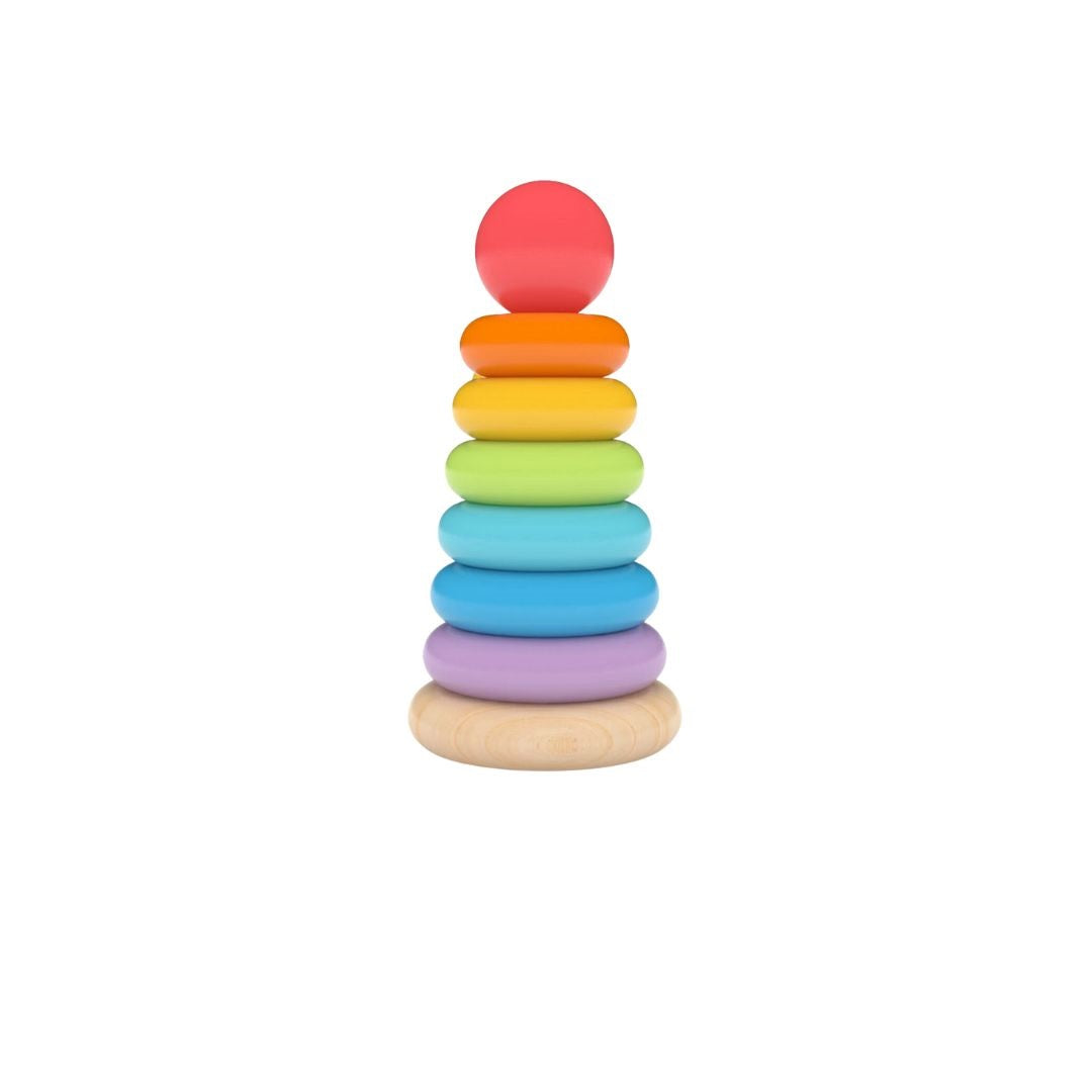 J'Adore Rainbow Ring Wooden Toy