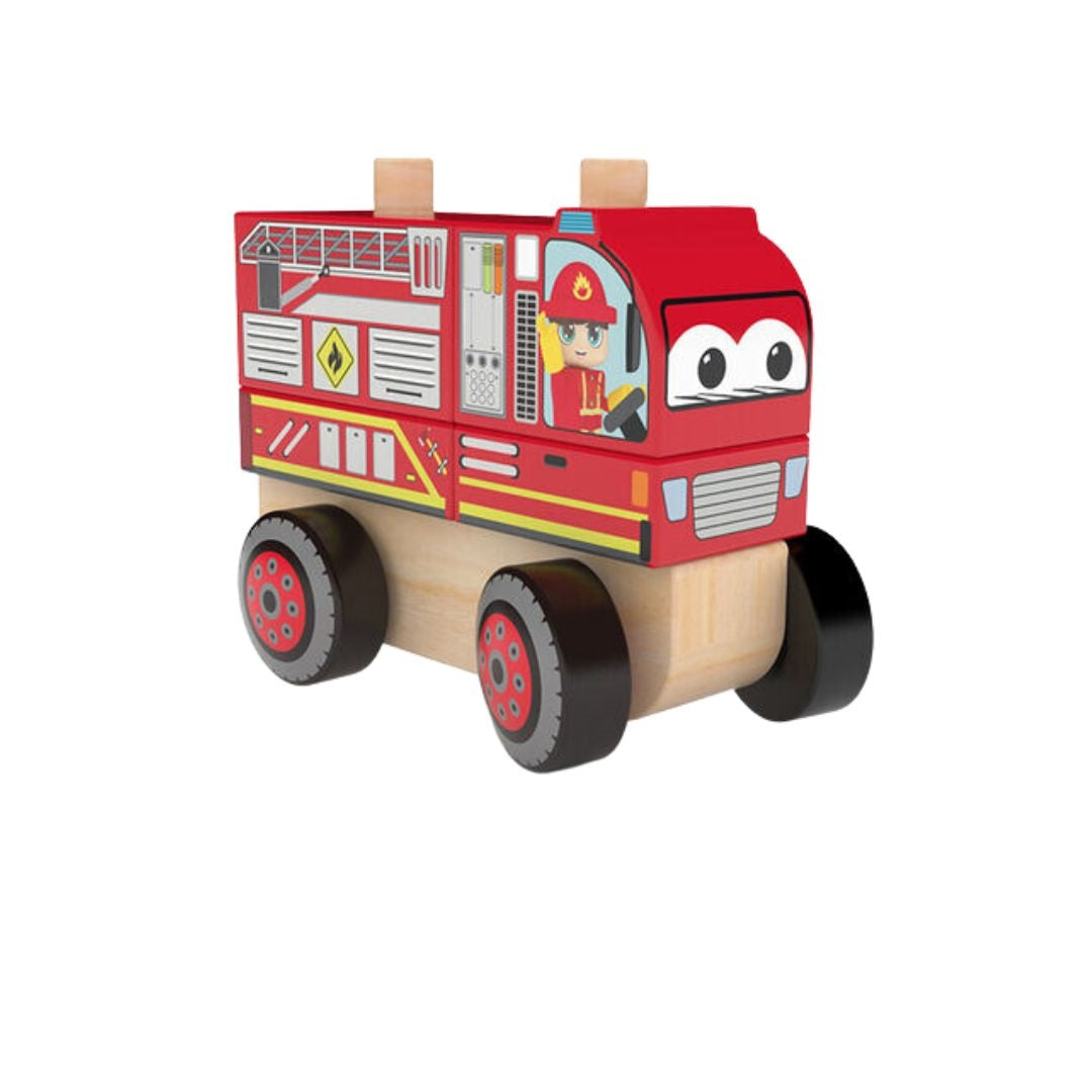 J'Adore Firefighter Truck Wooden Toy