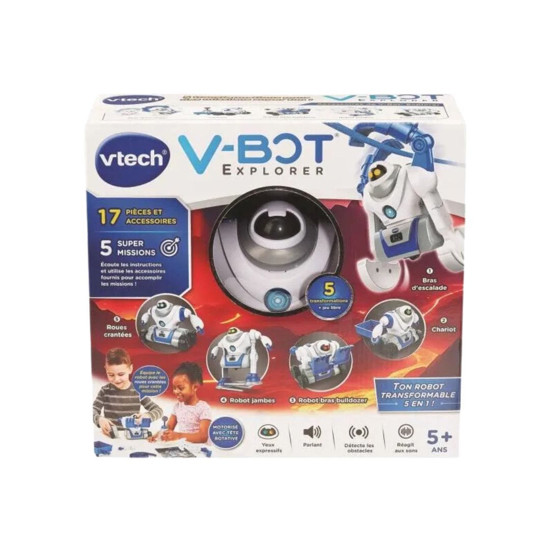 Vtech Body Bot Vtech V-Bot Explorer Mon Robot 5 En 1 – JouéClub