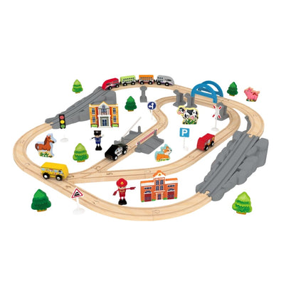 J'adore Mega Train Set Wooden Toy