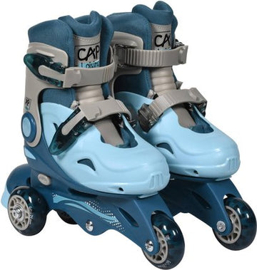 Cap Loisirs Rollers Evolutifs 3 Roues Taille 27-30 Bleu