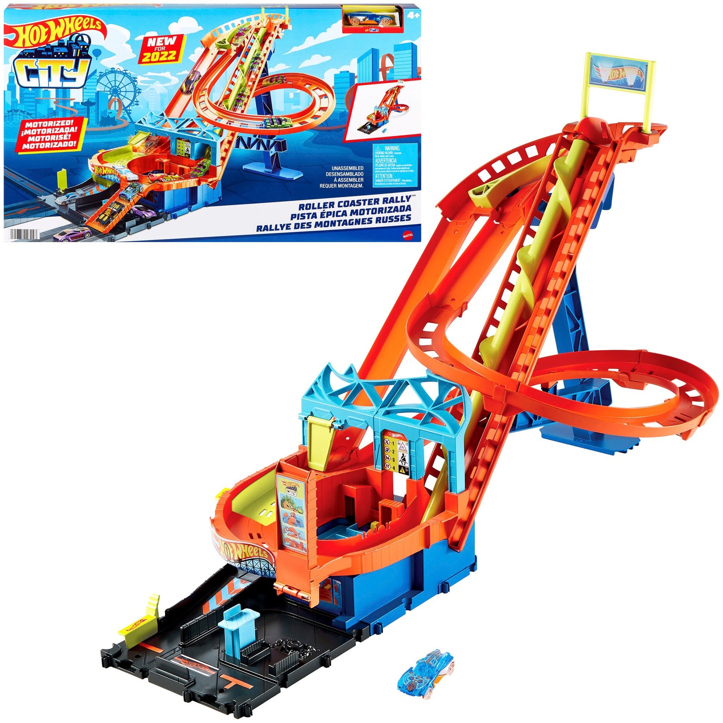 City Roller Coaster Rally Playset-Motorized Playset