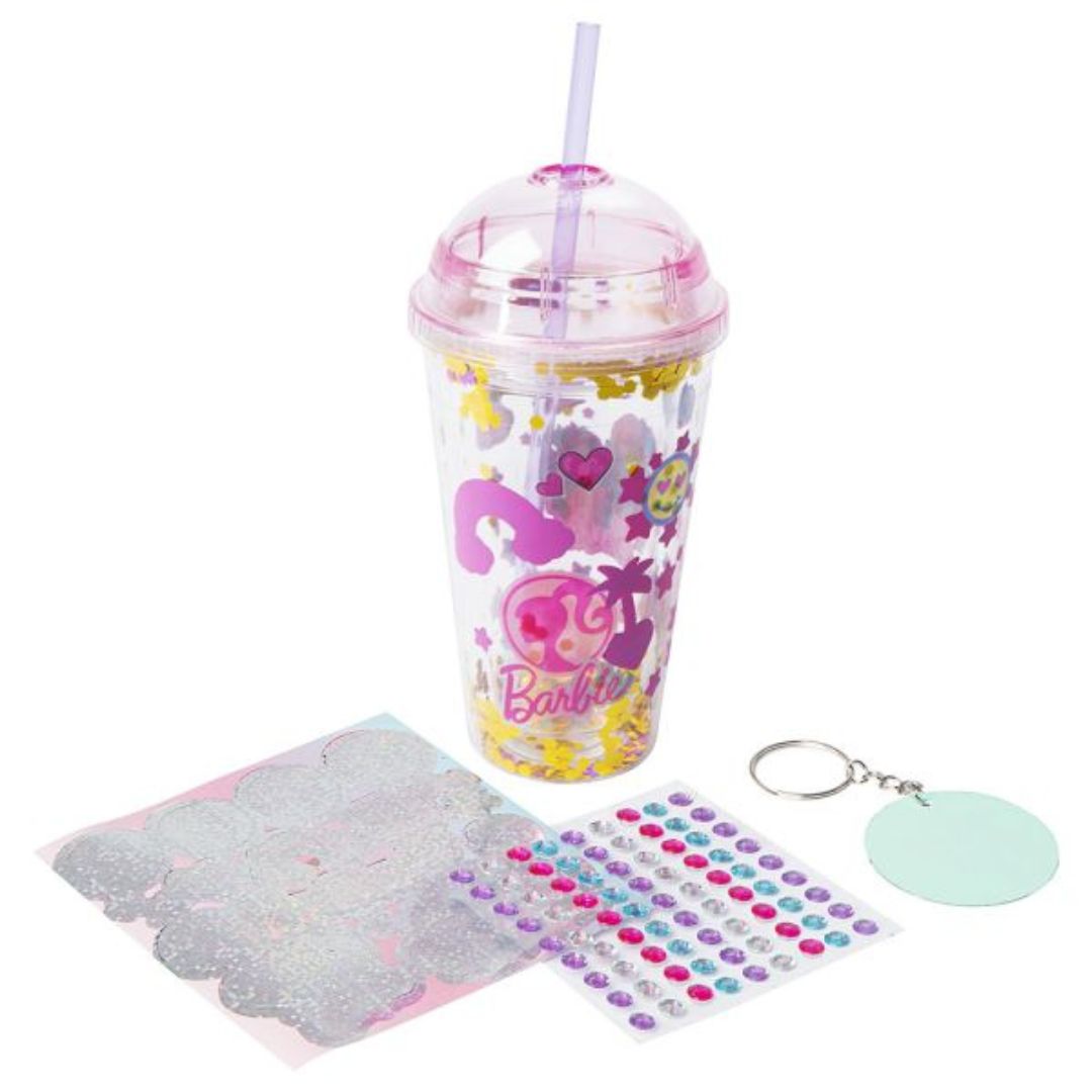 Barbie Colour Reveal Confetti Drinks Bottle Set