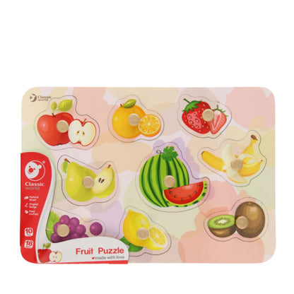 Classic World Fruit Wooden Stud Puzzle