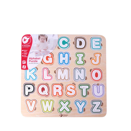 Classic World Wooden Puzzle Alphabet