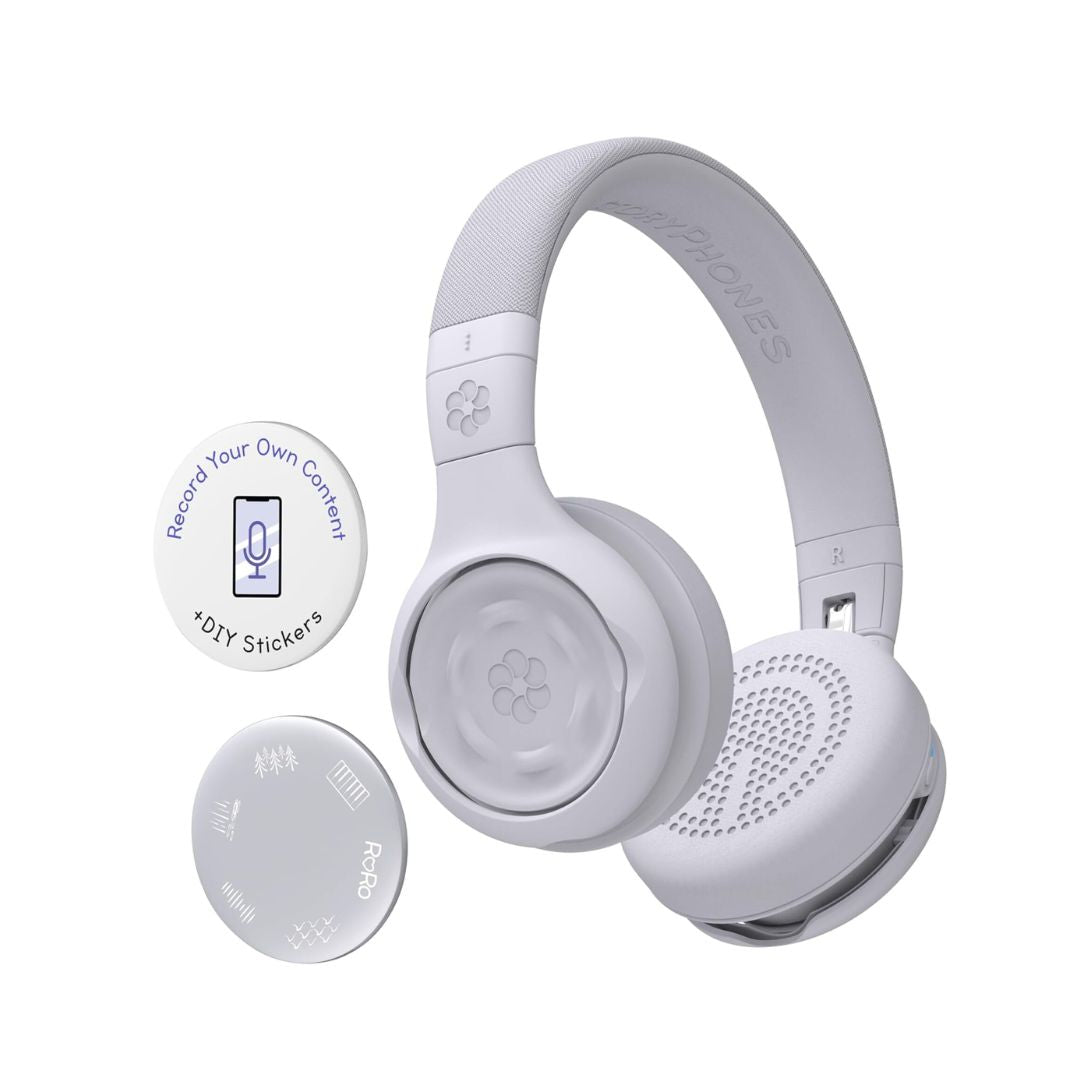 StoryPhones Gray Headphones with 2 StoryShields
