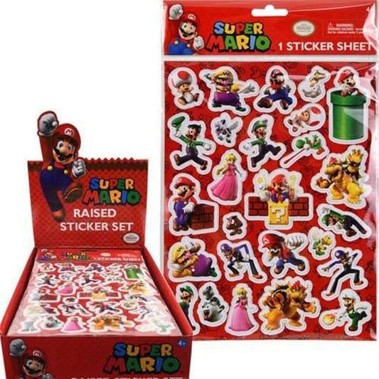 Super Mario Sticker Sheet Pad, 200+ Stickers