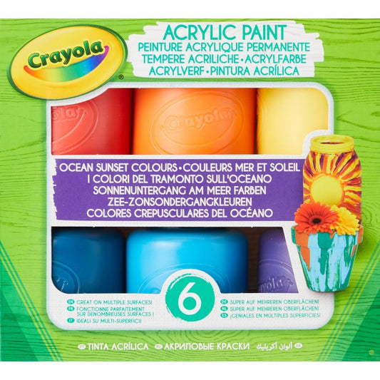 Crayola Acrylic Paint Tubes Ocean Sunset Colors