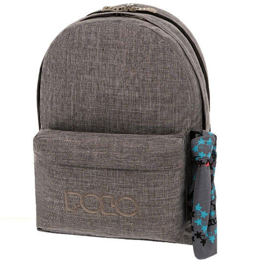 Polo School Bag Double Scarf Grey