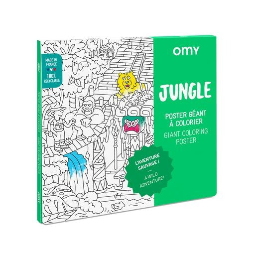 Omy Giant Coloring Poster Jungle