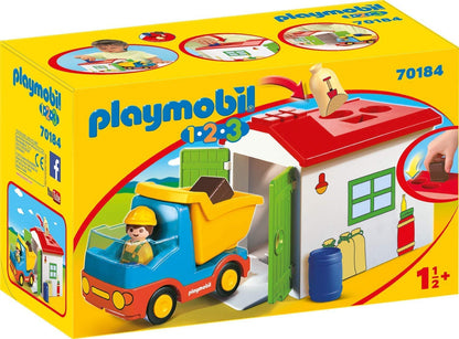 1,2,3 Construction Truck with Garage