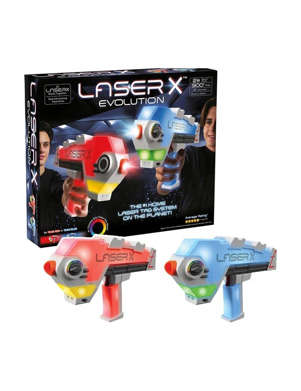 Laser X Evolution Double Blaster Set For 2 Players