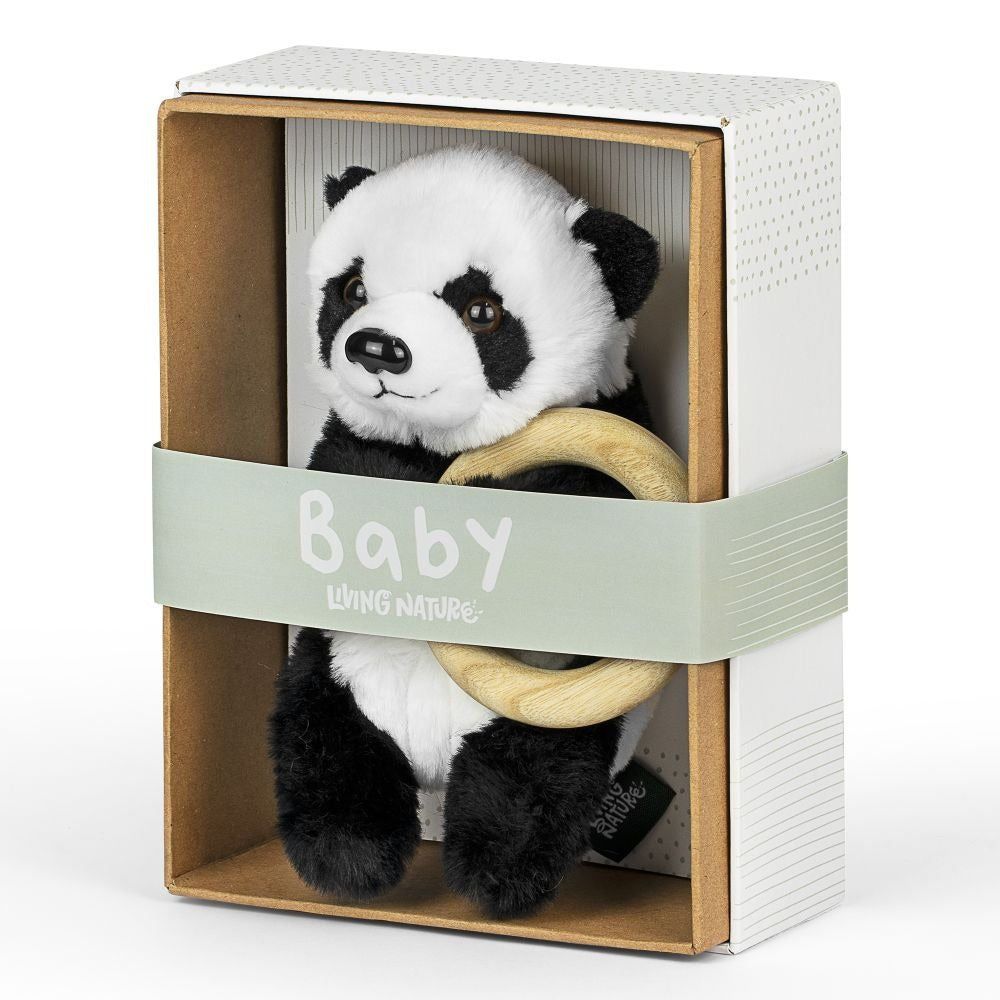 Living Nature Plush Toys | Panda With Ring