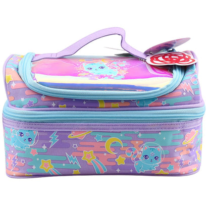 Smiggle Blue Space Cat Lunch Bag