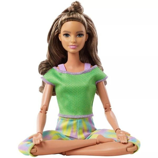 Barbie Made to Move Doll Green Dye Pants